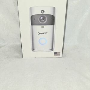 Journeyman Video Doorbell in Silver and Black
